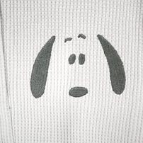SNOOPY スヌーピー ロングパンツ ワッフル グレー×80cm