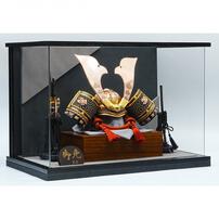 【五月人形】兜ケース飾り「ブロンズ調兜衝立付きアクリル」（538903）トイザらス・ベビーザらス限定【メーカー直送】