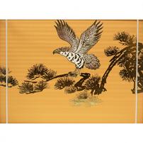 【五月人形】兜飾り ケース飾り「松鷹木目調六角アクリル」（538308）コンパクト 男の子 端午の節句 トイザらス・ベビーザらス限定【メーカー直送】