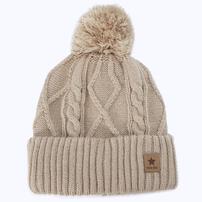 ケーブルニット帽 ミディアムベージュ×48-50cm ベビーザらス限定
