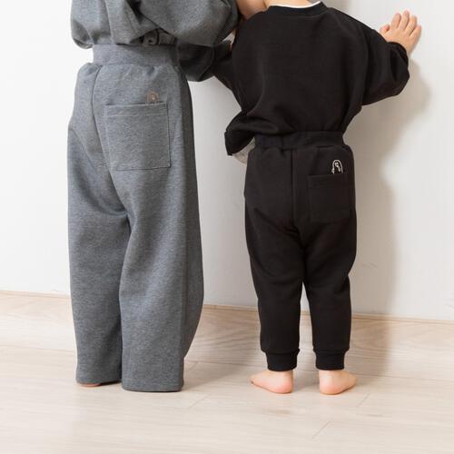 【Babies&ldquo;R&rdquo;Us&times;】機能性おばけ ドライスウェット テーパードパンツ ブラック&times;80cm