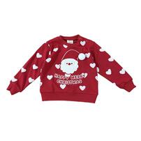 クリスマストレーナー 裏毛 サンタ レッド×90cm ベビーザらス限定