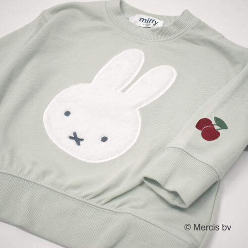 ミッフィーファーアップリケトレーナー ライトパステル×90cm ベビーザらス限定