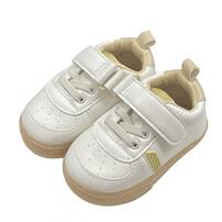 ワンベルトシューズ PUベーシック ホワイト×14.5cm