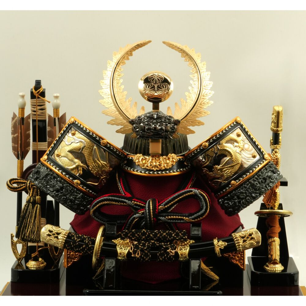 五月人形】兜ケース飾り「徳川家康金彩龍」（538111）トイザらス