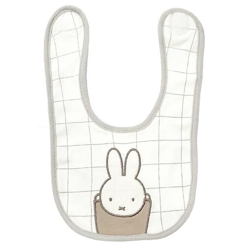 miffy ミッフィー スタイ2枚組 チェック (ホワイト&times;フリー) ベビーザらス限定