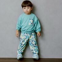 sophitica キルトパチワ柄トレーナー グリーン&times;80cm