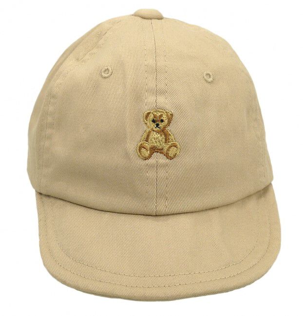 POLOBCS ベア刺繍キャップロー(ミディアムベージュ×46cm) | マタニティ