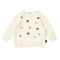 POLO BCS ハート刺繍トレーナー アイボリー&times;80cm ベビーザらス限定
