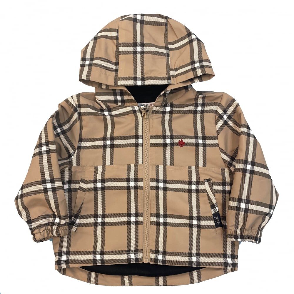 POLO BCS マウンテンパーカー チェック(ベージュ×90cm) ベビーザらス