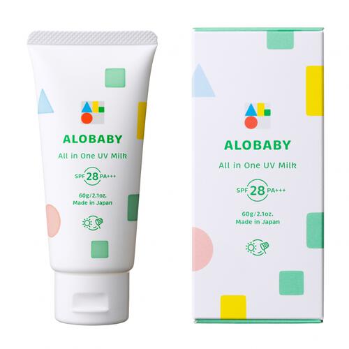 ALOBABY アロベビー オールインワンUVミルク 【UVケア 日焼け止め】【6ヵ月から使える～】