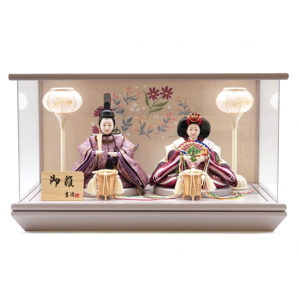 【美品】雛人形セット 親王飾り 美品】雛人形 親王飾り 一式セット p81204-06.jpg