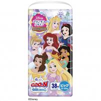 グーンぐんぐん吸収パンツ ディズニープリンセスデザイン ビッグサイズ（12～22kg） 38枚 【大王製紙 パンツタイプ おむつ】