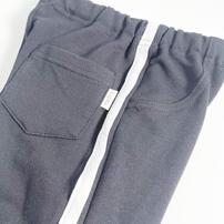 COJIKA 10分丈デイリーパンツ ライン入り ミニ裏毛 ブラック&times;90cm ベビーザらス限定