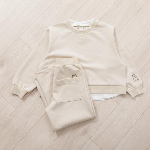 【Babies&ldquo;R&rdquo;Us&times;】機能性おばけ ドライスエット ワイドパンツ ベージュ&times;110cm