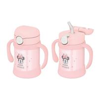 まほうびんのベビーストローマグ 250ml (パステルピンク ディズニー ミニー柄)