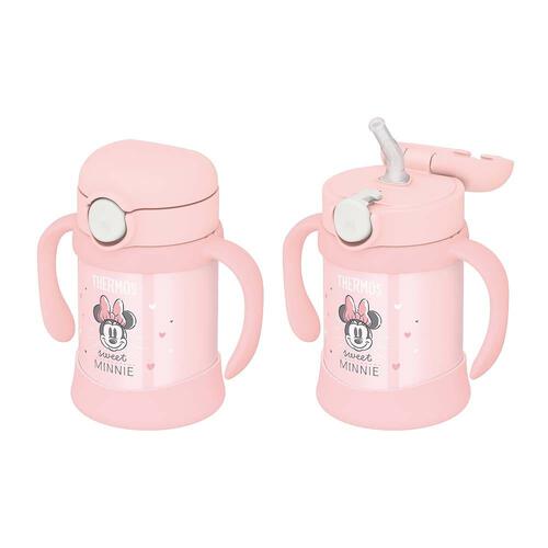 まほうびんのベビーストローマグ 250ml (パステルピンク ディズニー ミニー柄)