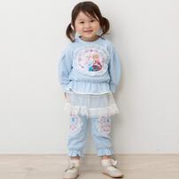 【Sophitica × tsumashi1118さん】Disney アナと雪の女王 裏毛トレーナー ブルー×110cm ベビーザらス限定