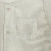 2枚組半袖前開きロンパース肌着 ワッフル おにぎり グレー&times;80cm ベビーザらス限定