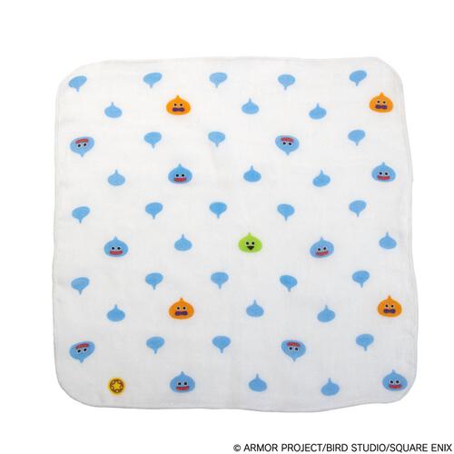 ドラクエベビー＆キッズ ３枚組ガーゼ スライムぴぴぴ ホワイト&times;フリー