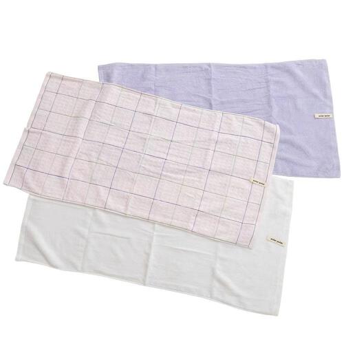 湯上りバスタオル 3枚組 ピンク&times;フリー ベビーザらス限定