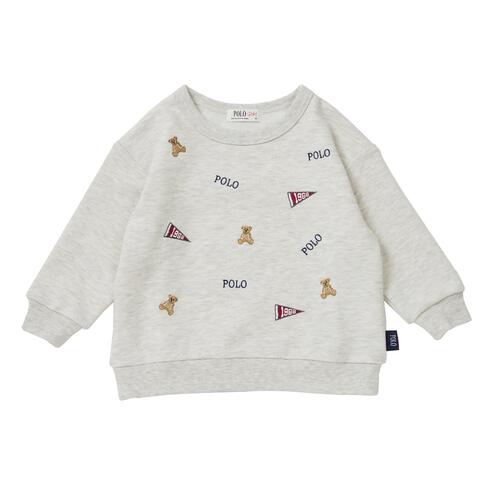 POLO BCS フラッグ刺繍トレーナー アイボリー×90cm ベビーザらス限定