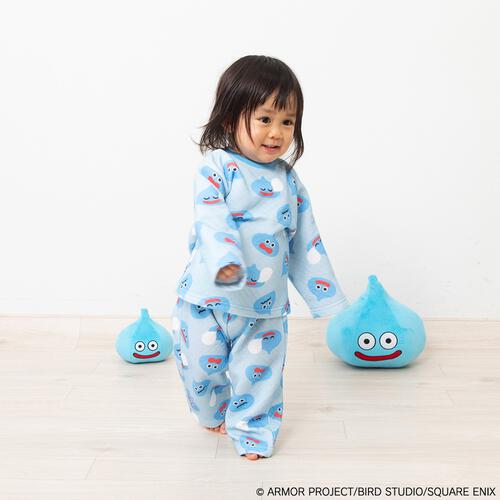 ドラクエベビー＆キッズ キルトパジャマ スライムぴぴぴ(ブルー×約90cm) ベビーザらス限定