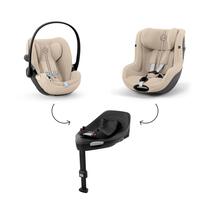 cybex サイベックス クラウドG3（アーモンドベージュ＋）トラベルシステム 新生児〜24カ月頃まで