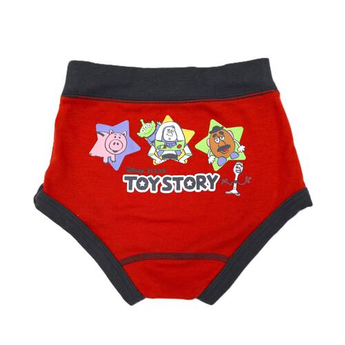 Disney ディズニー 3枚組ブリーフ トイストーリー 総柄×ワンポイント レッド×95cm ベビーザらス限定