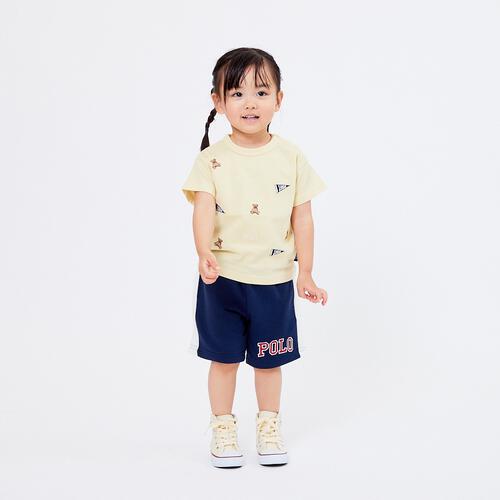 POLO BCS 裏毛ハーフパンツ ネイビー 80cm