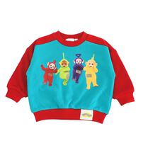 【お1人様1点限り】【テレタビーズ】袖配色トレーナー レッド×90cm