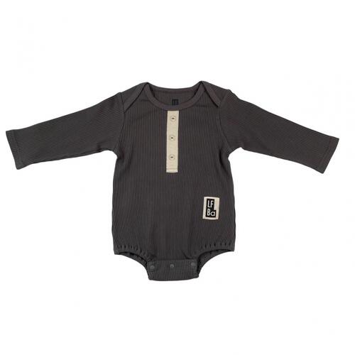 ローリーズファームベビー リブボディスーツ(グレー×80cm) ベビーザらス限定