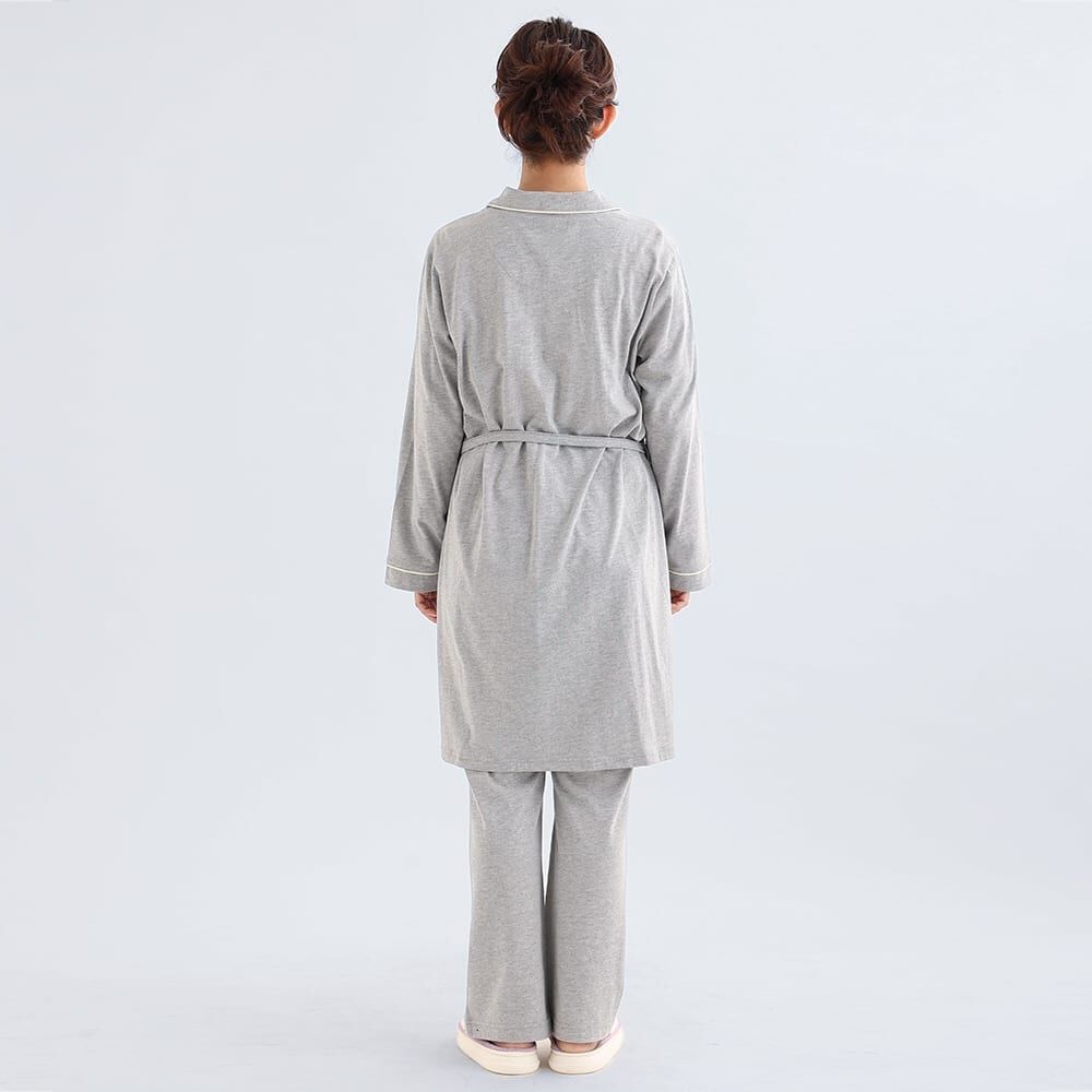 センター授乳開き長袖パジャマ(グレー×M-L) ベビーザらス限定
