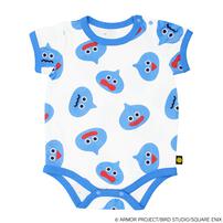 ドラクエベビー＆キッズ 半袖ボディスーツ スライムぴぴぴ ブルー×80cm