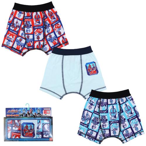 ウルトラヒーローズ3枚組ボクサーブリーフ ブルー&times;100cm ベビーザらス限定