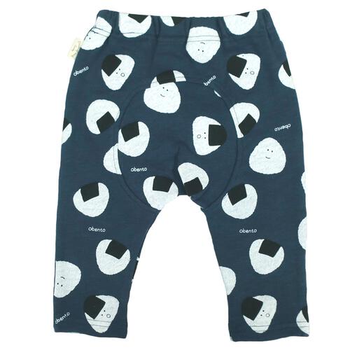 モンキーパンツ インレイ おにぎり ネイビー&times;70cm