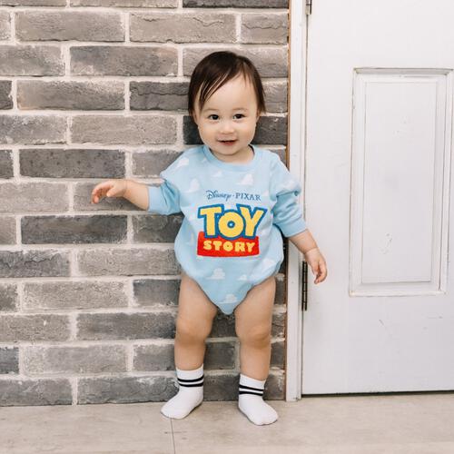 ディズニー 長袖さがらボディスーツ ドッカン トイストーリー(サックス×80cm) ベビーザらス限定