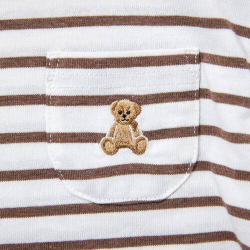 POLO BCS 半袖ボーダーＴシャツ ブラウン&times;90cm ベビーザらス限定 赤ちゃん 出産準備 出産祝い ベビー服 子供服