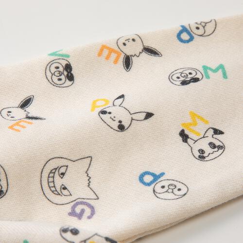 monpoke モンポケ 長袖ロンパース サロペット型 ブルー×70cm