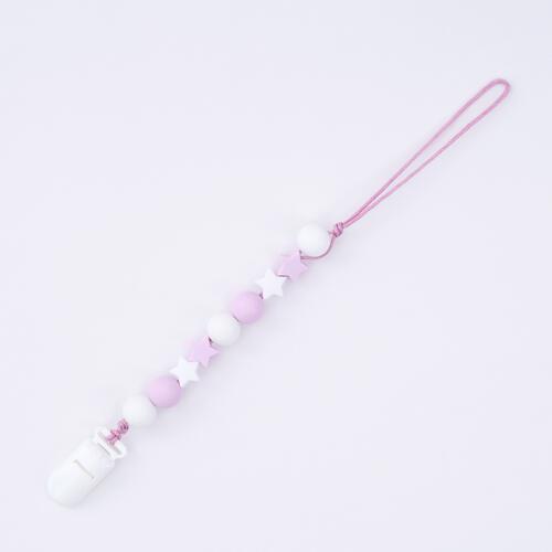 dear BABY ディアベビー スター＆ボール おしゃぶり＆トイホルダー (ベビーピンク) ベビーザらス限定