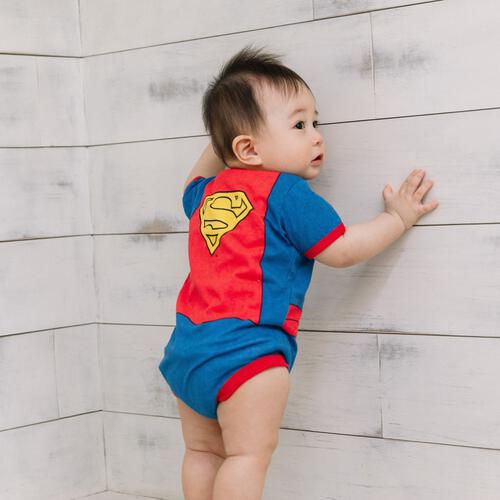 WARNER ワーナー 半袖ボディスーツ なりきりスーパーマン 80cm