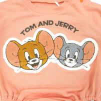 TOM&JERRY トムとジェリー 長袖さがらボディスーツ ドッカン オレンジ&times;70cm ベビーザらス限定