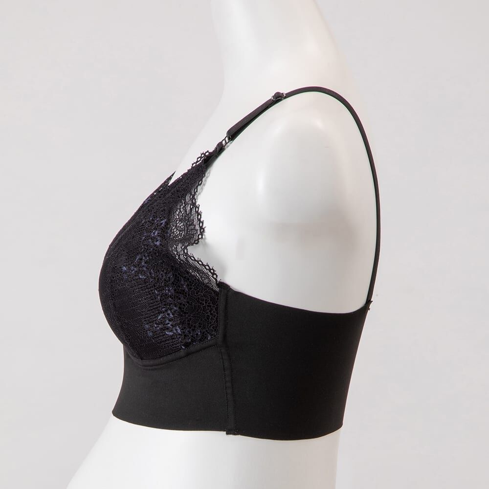 犬印×くみっきー 産前産後エアリー 授乳ブラ(ブラック×M) | Babies