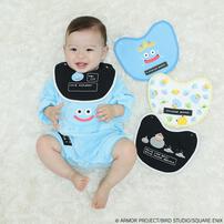 ドラクエベビー＆キッズ パチパチ付け替えスタイ 4枚組 スライムたちがあらわれた！スナップ