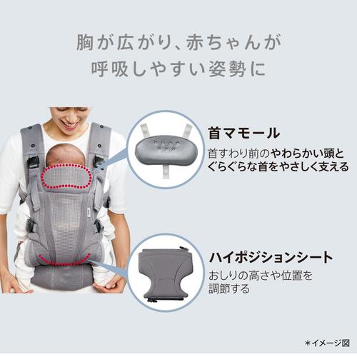 Aprica アップリカ ラクリス AB (グリーンティント) 抱っこ紐 新生児タテ対面抱っこ タテ対面抱っこ 前向き抱っこ おんぶ 腰らくサポート 簡単装着 生後14日後～3歳頃まで