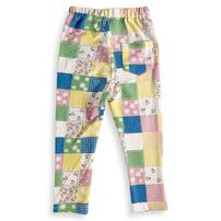 ベビーザらス限定　COJIKA 10分丈デイリーストレッチパンツ パッチワーク柄 ミニ裏毛(ベージュ&times;100ｃｍ)