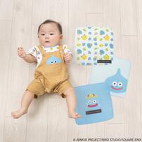 ドラクエベビー＆キッズ ３枚組ガーゼ スライムたち ブルー&times;フリー