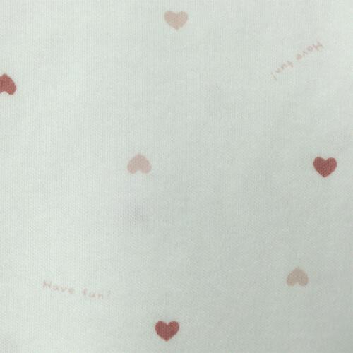 長袖シャツ肌着2枚組 スムス ハート×ウサギ ホワイト×95cm ベビーザらス限定