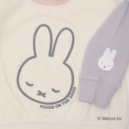 ミッフィープリントアップリケトレーナー ナチュラル×90cm ベビーザらス限定