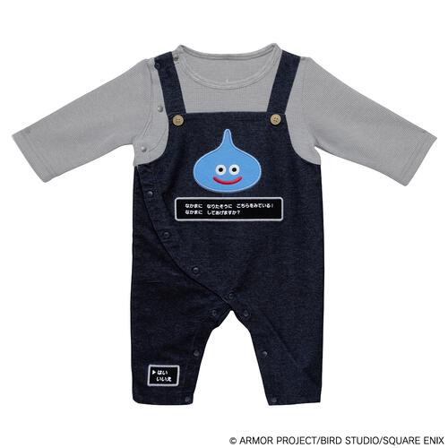ドラクエベビー＆キッズ 長袖ロンパースサロペット風(ネイビー×約80cm) ベビーザらス限定